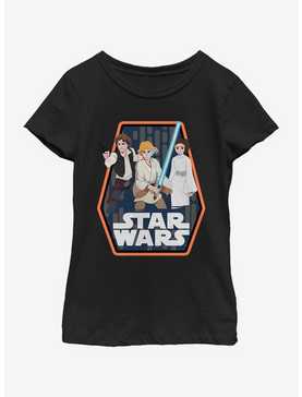 Star Wars Character Pendant Youth Girls T-Shirt, , hi-res