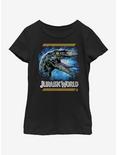 Jurassic Park Head Games Youth Girls T-Shirt, BLACK, hi-res