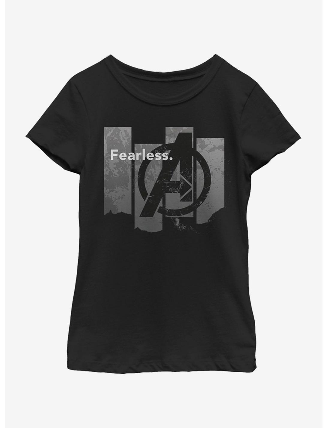 Marvel Avengers: Endgame Fearless Youth Girls T-Shirt, BLACK, hi-res