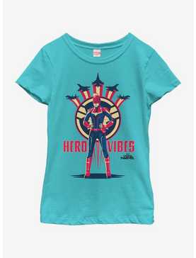 Marvel Captain Marvel Hero Vibes Youth Girls T-Shirt, , hi-res