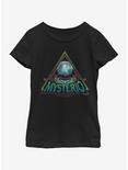 Marvel Spiderman: Far From Home Mysterio Triangle Youth Girls T-Shirt, BLACK, hi-res