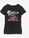 Nintendo Splatoons Splat Toons Youth Girls T-Shirt, BLACK, hi-res