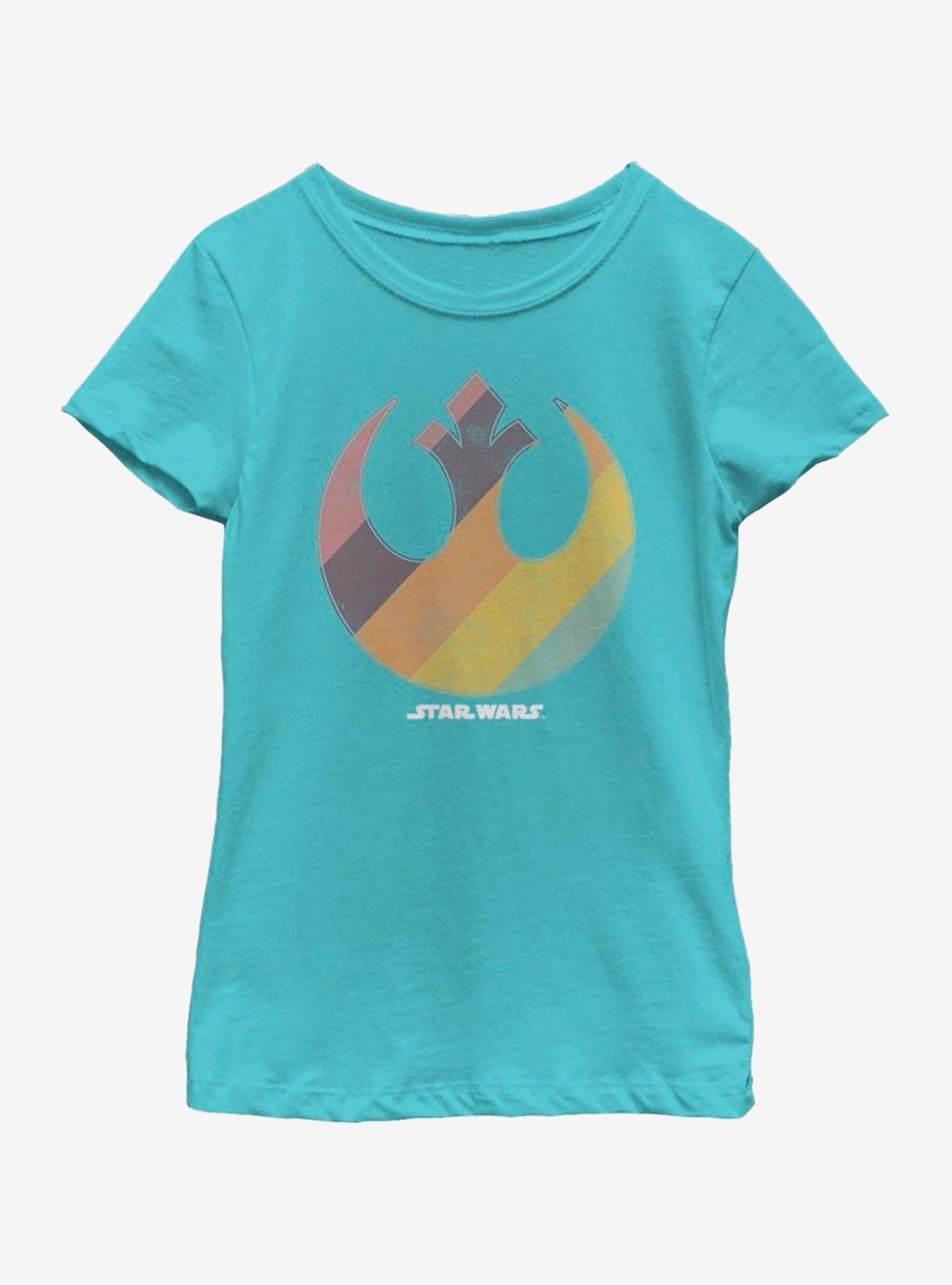 Star Wars Rainbow Rebel Youth Girls T-Shirt, , hi-res