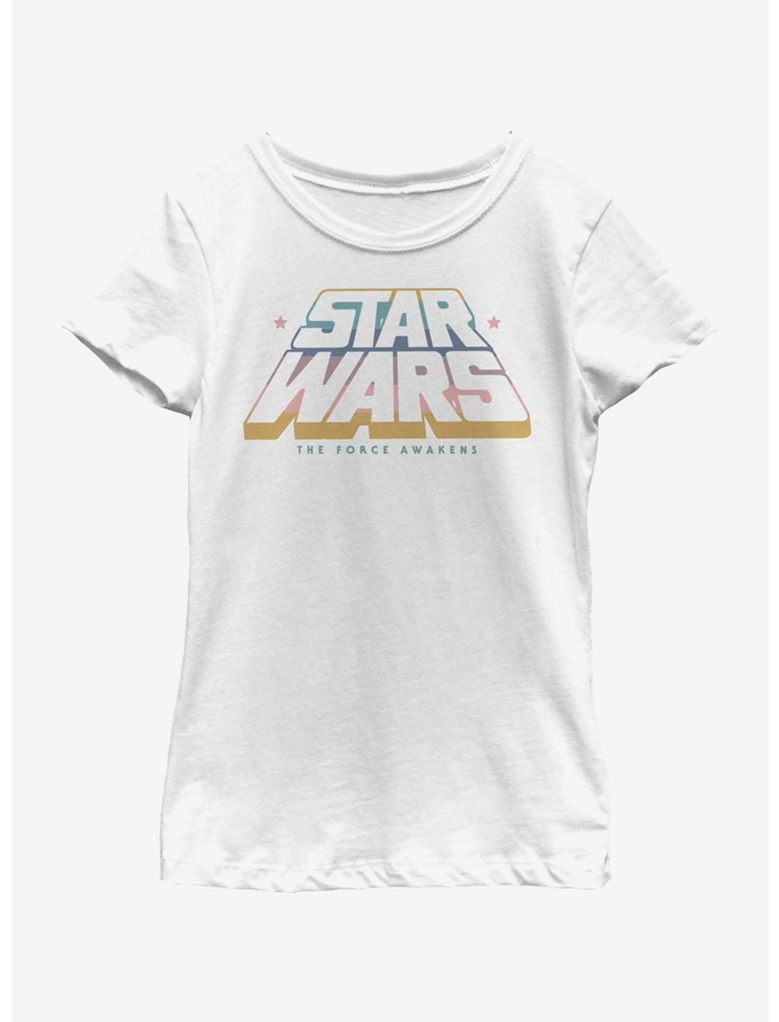 Star Wars Episode VII The Force Awakens Gradient Youth Girls T-Shirt, WHITE, hi-res