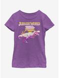 Jurassic Park Lizard Crossing Youth Girls T-Shirt, PURPLE BERRY, hi-res