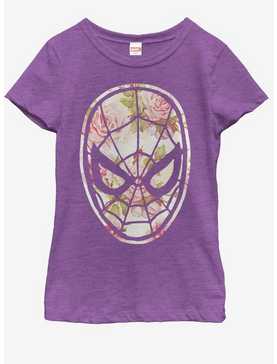 Marvel Spiderman Light Floral Spidey Youth Girls T-Shirt, , hi-res