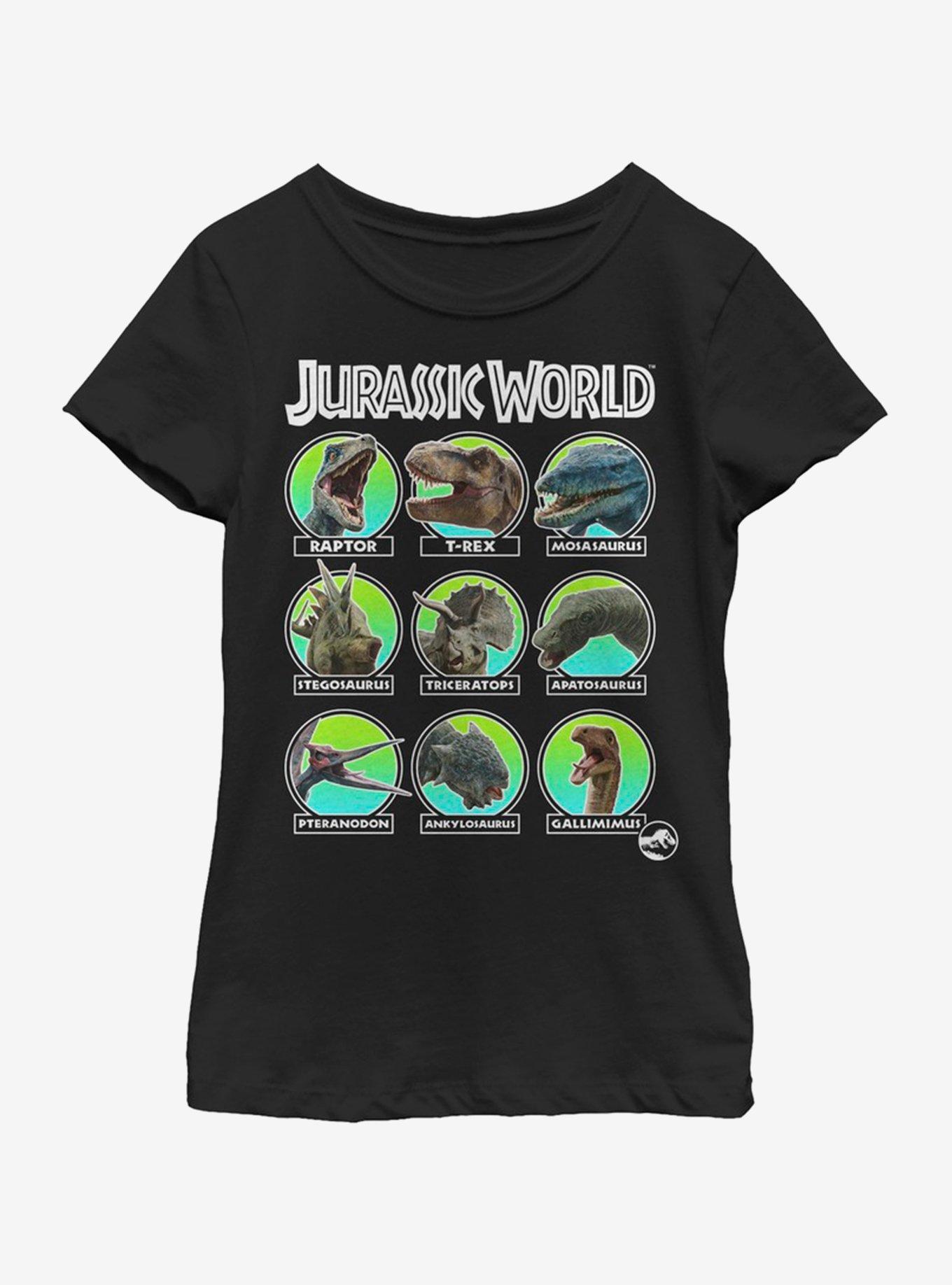 Jurassic Park Hall of Fame Youth Girls T-Shirt, , hi-res