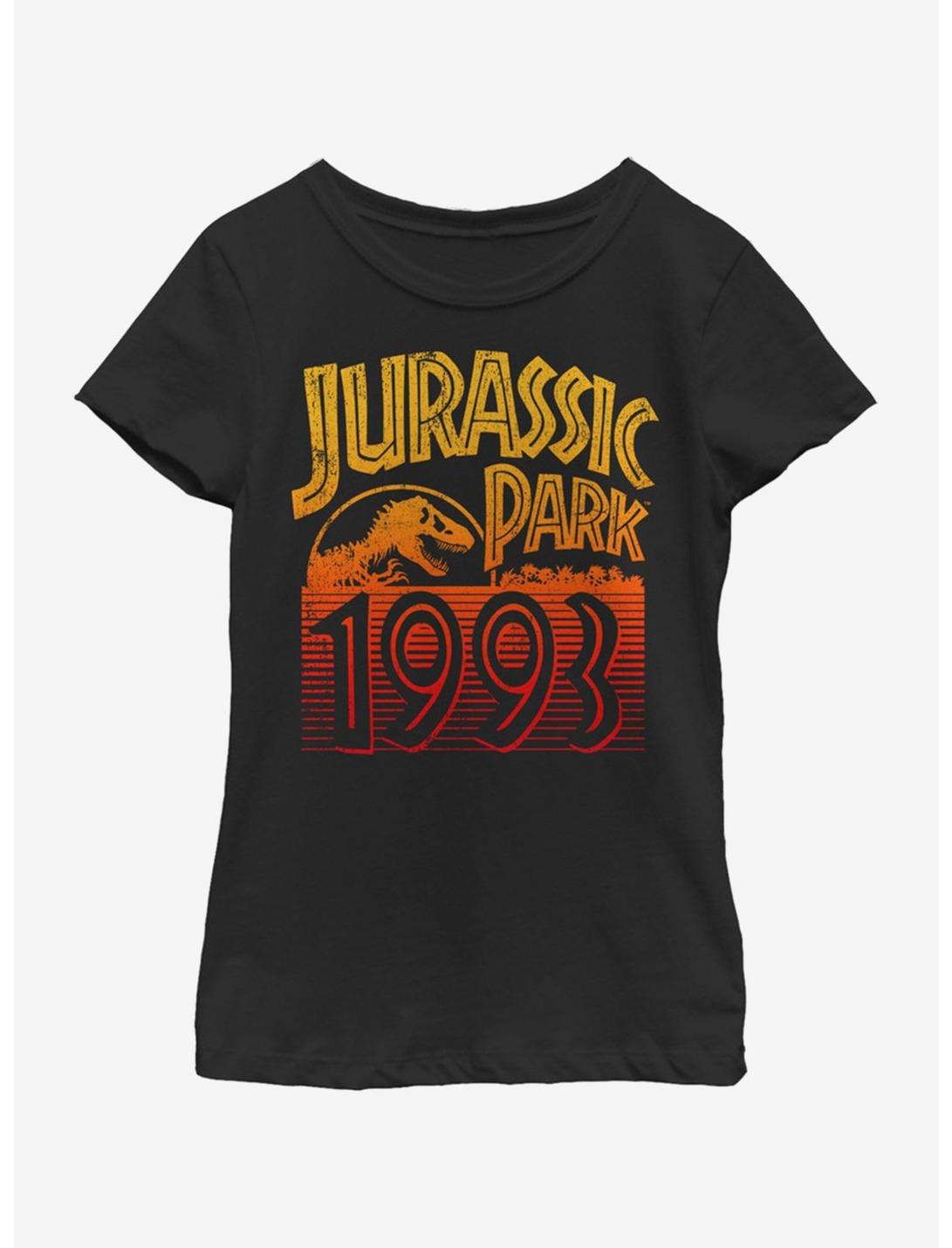Jurassic Park Park and Ride Youth Girls T-Shirt, BLACK, hi-res
