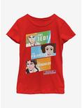 Star Wars Galaxy Panels Youth Girls T-Shirt, RED, hi-res