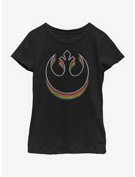 Star Wars Rainbow Rebel Youth Girls T-Shirt, , hi-res