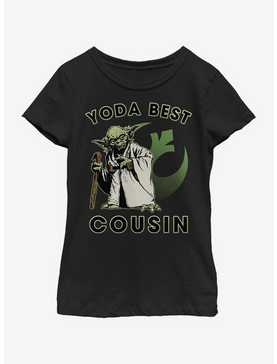 Star Wars Yoda Best Cousin Youth Girls T-Shirt, , hi-res