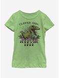 Jurassic Park Clever Girl Youth Girls T-Shirt, GRN APPLE, hi-res