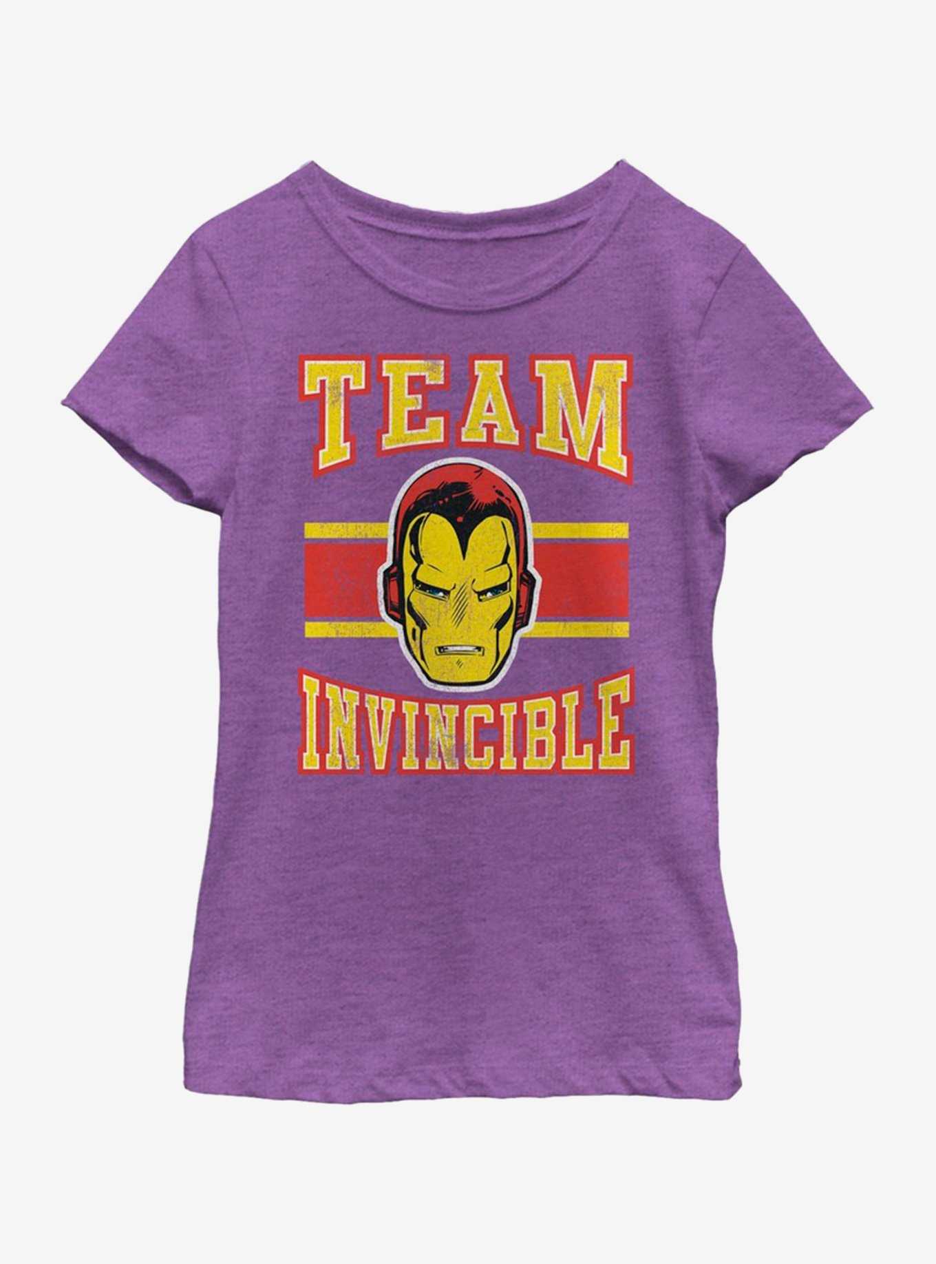 Marvel Iron Man Team Invincible Youth Girls T-Shirt, , hi-res