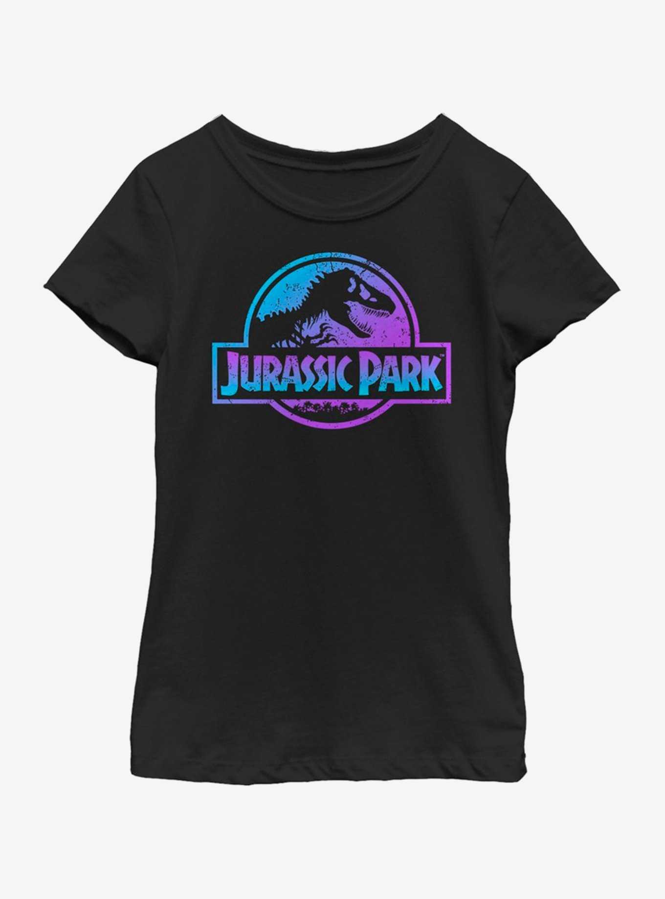 Jurassic Park Colored Logo Youth Girls T-Shirt, , hi-res