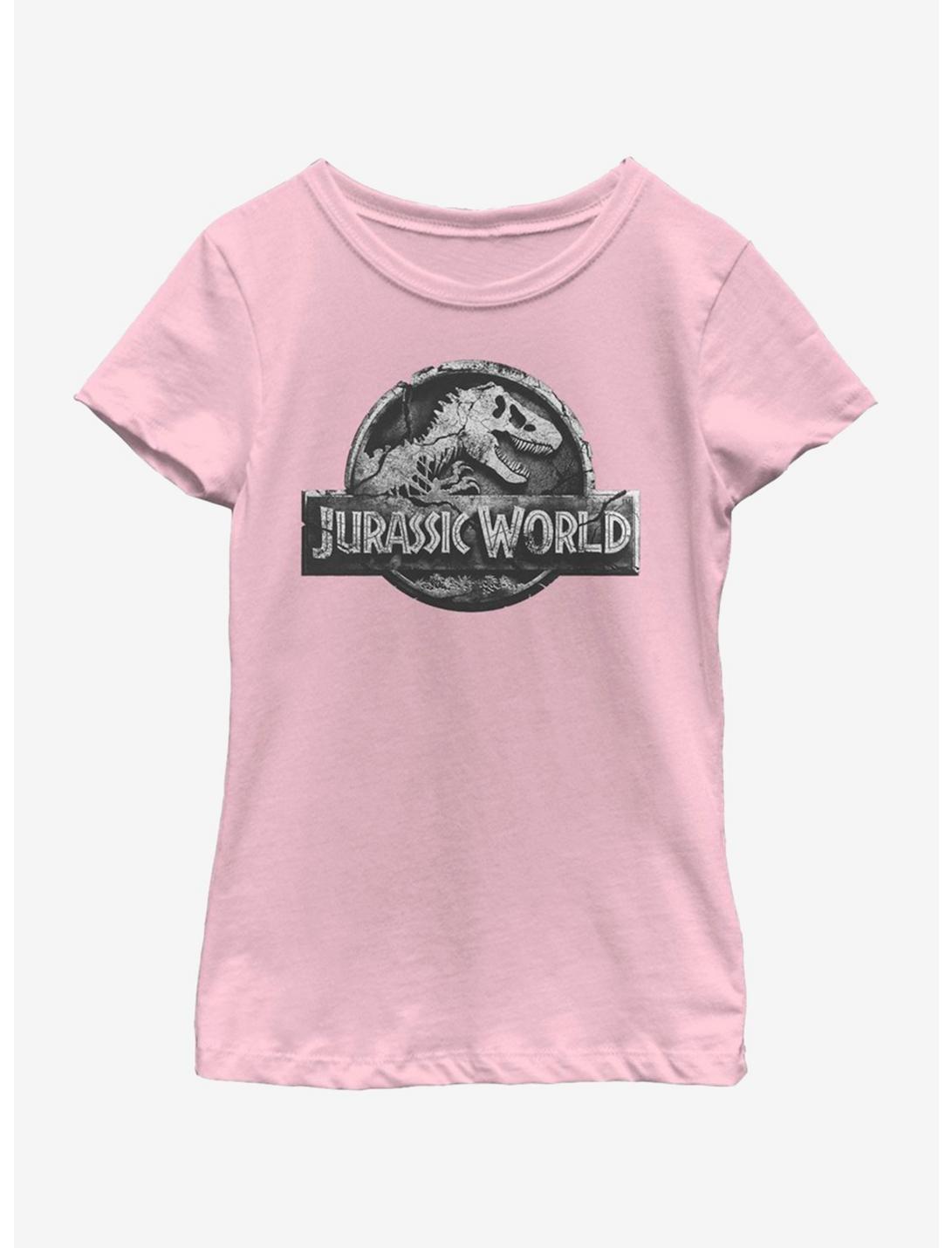 Jurassic World Return Logo Youth Girls T-Shirt, PINK, hi-res