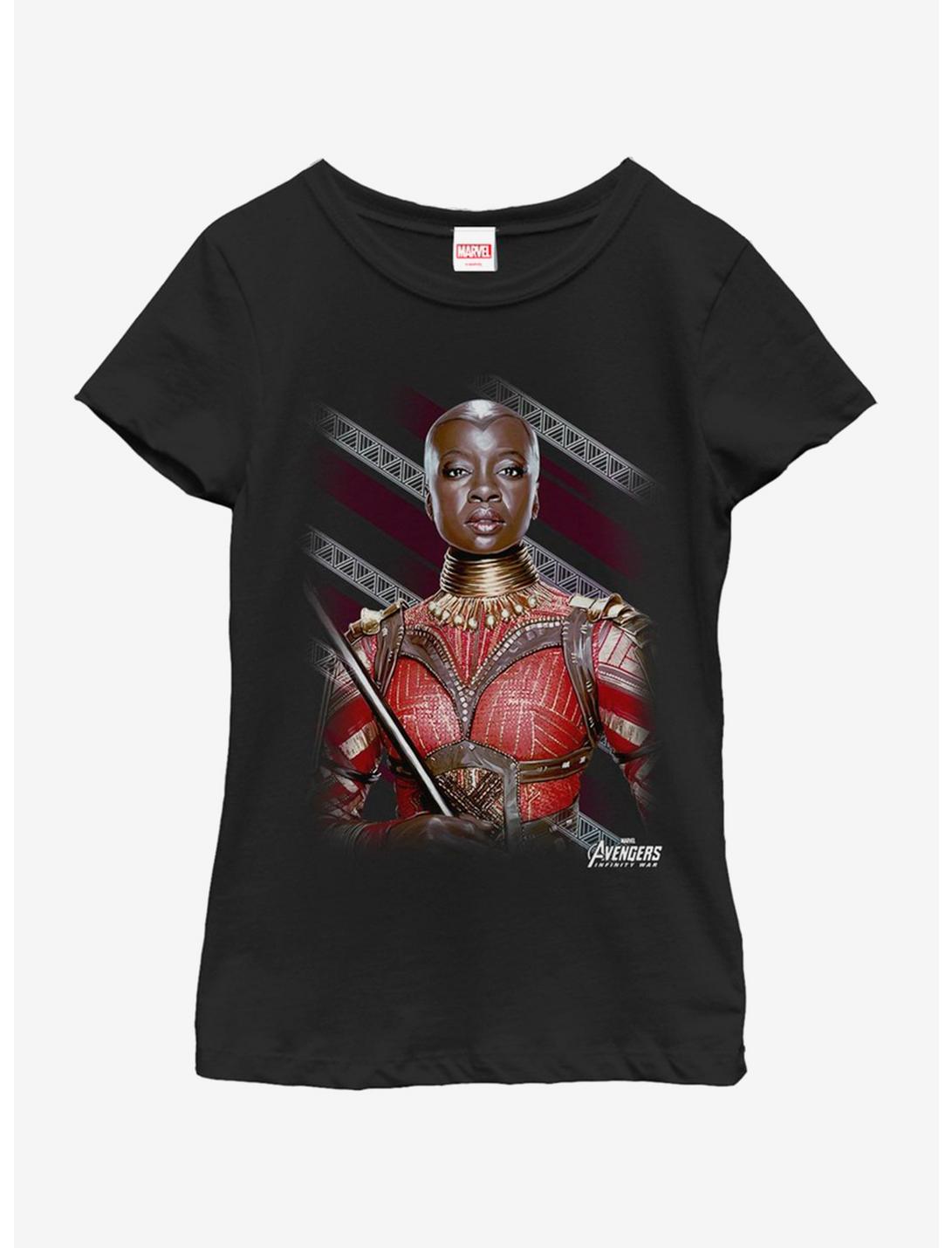 Marvel Black Panther Wakandas Finest Youth Girls T-Shirt, BLACK, hi-res