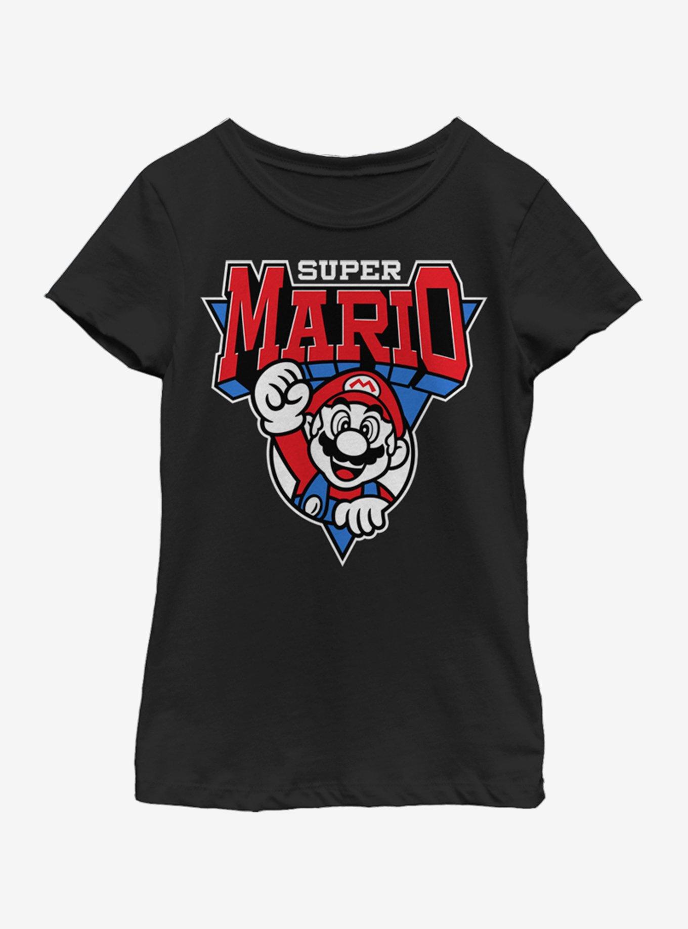 Nintendo Super Mario Team Mario Youth Girls T-Shirt, , hi-res