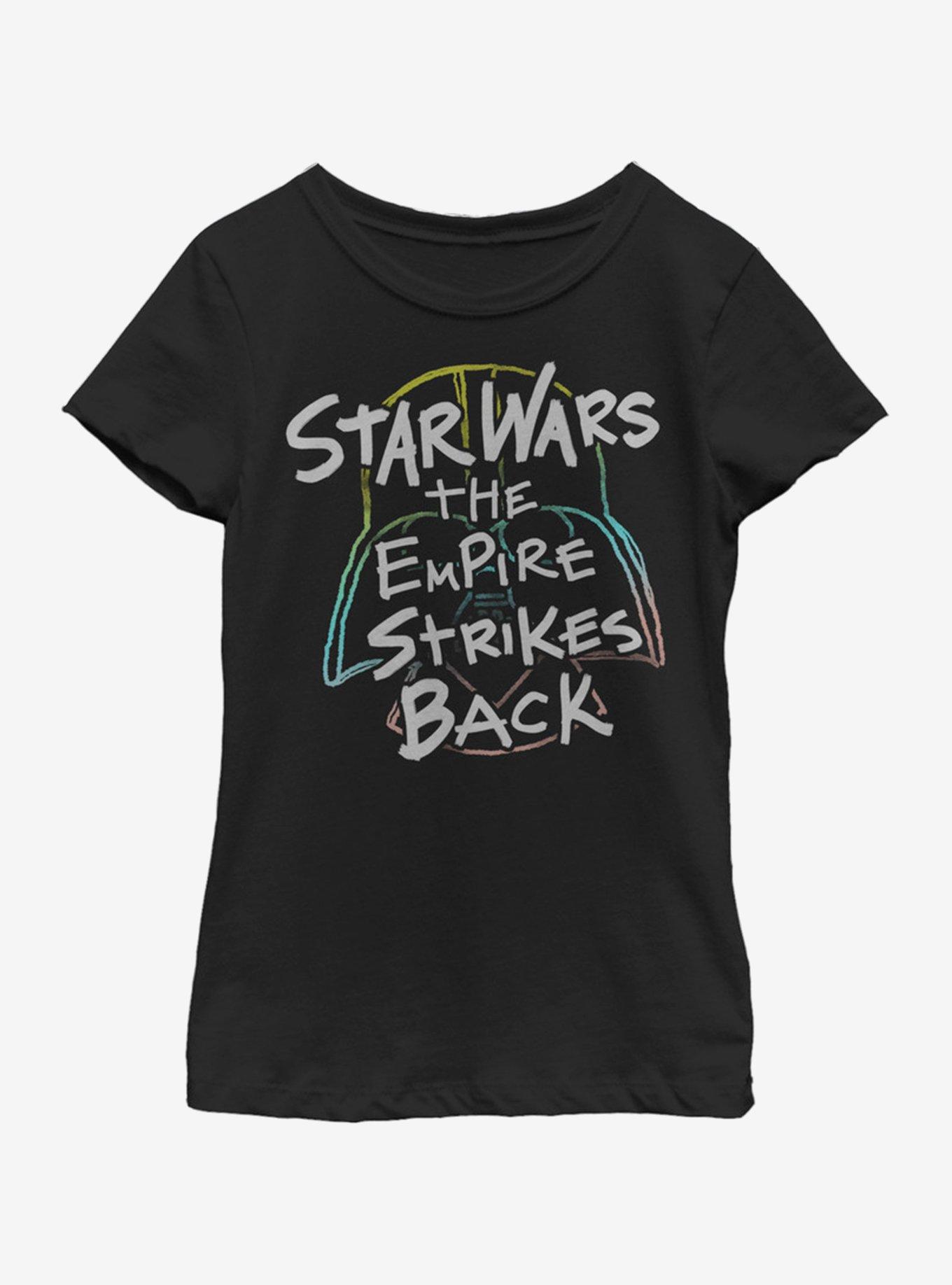 Star Wars Crayon Scratch Youth Girls T-Shirt, , hi-res