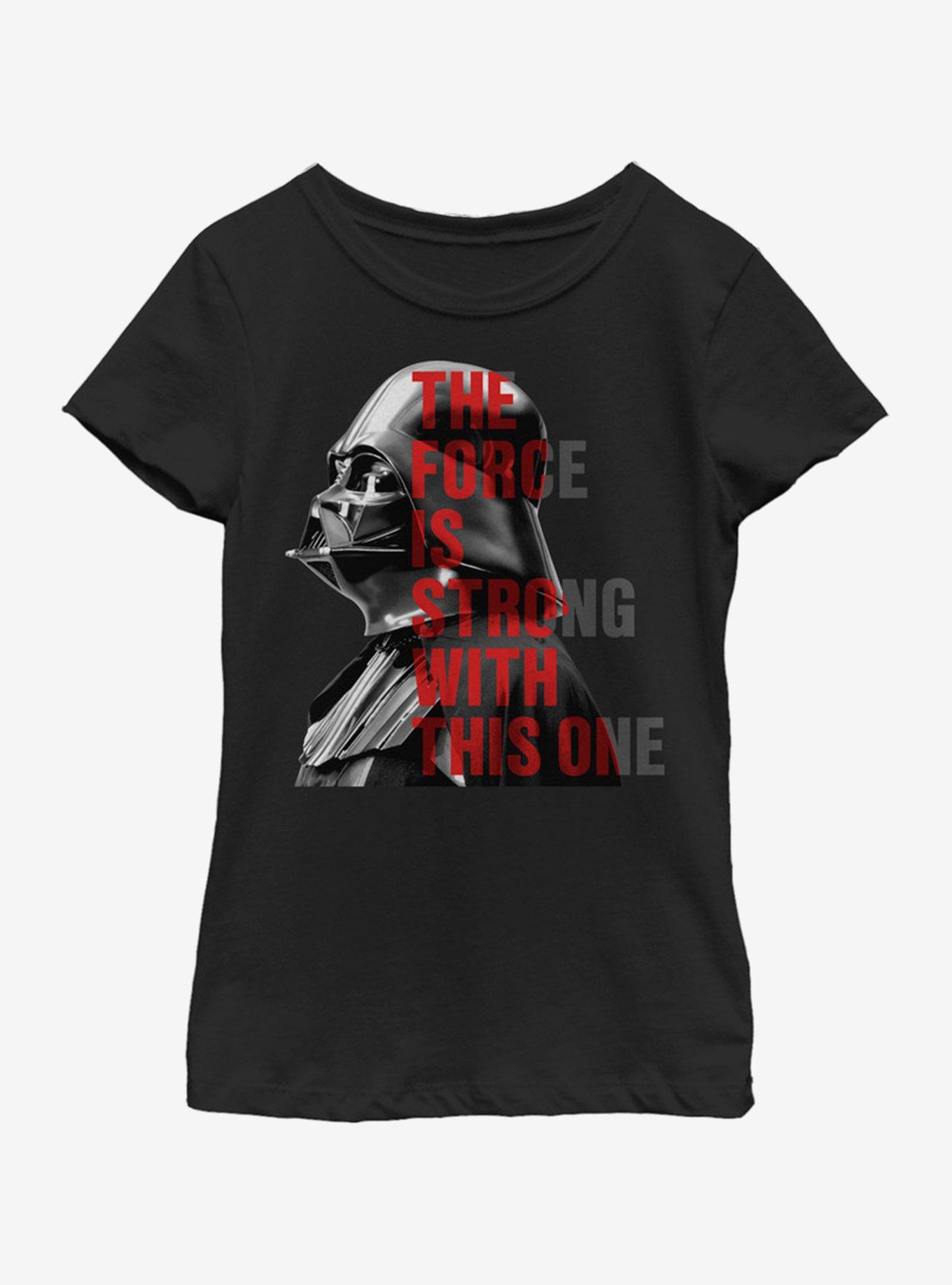 Star Wars Head Strong Youth Girls T-Shirt, BLACK, hi-res