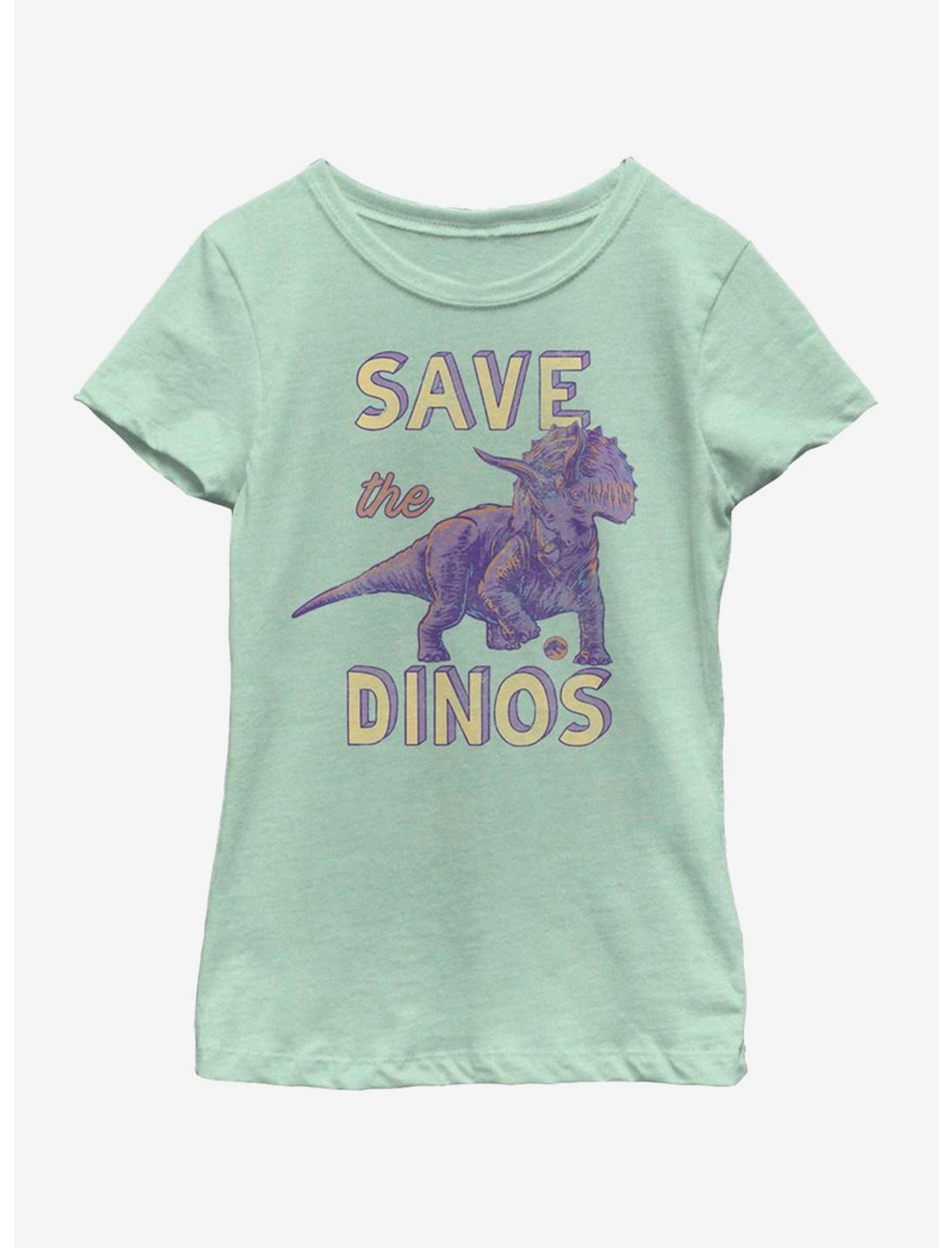 Jurassic Park Save the Dinos Youth Girls T-Shirt, MINT, hi-res