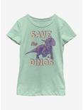 Jurassic Park Save the Dinos Youth Girls T-Shirt, MINT, hi-res
