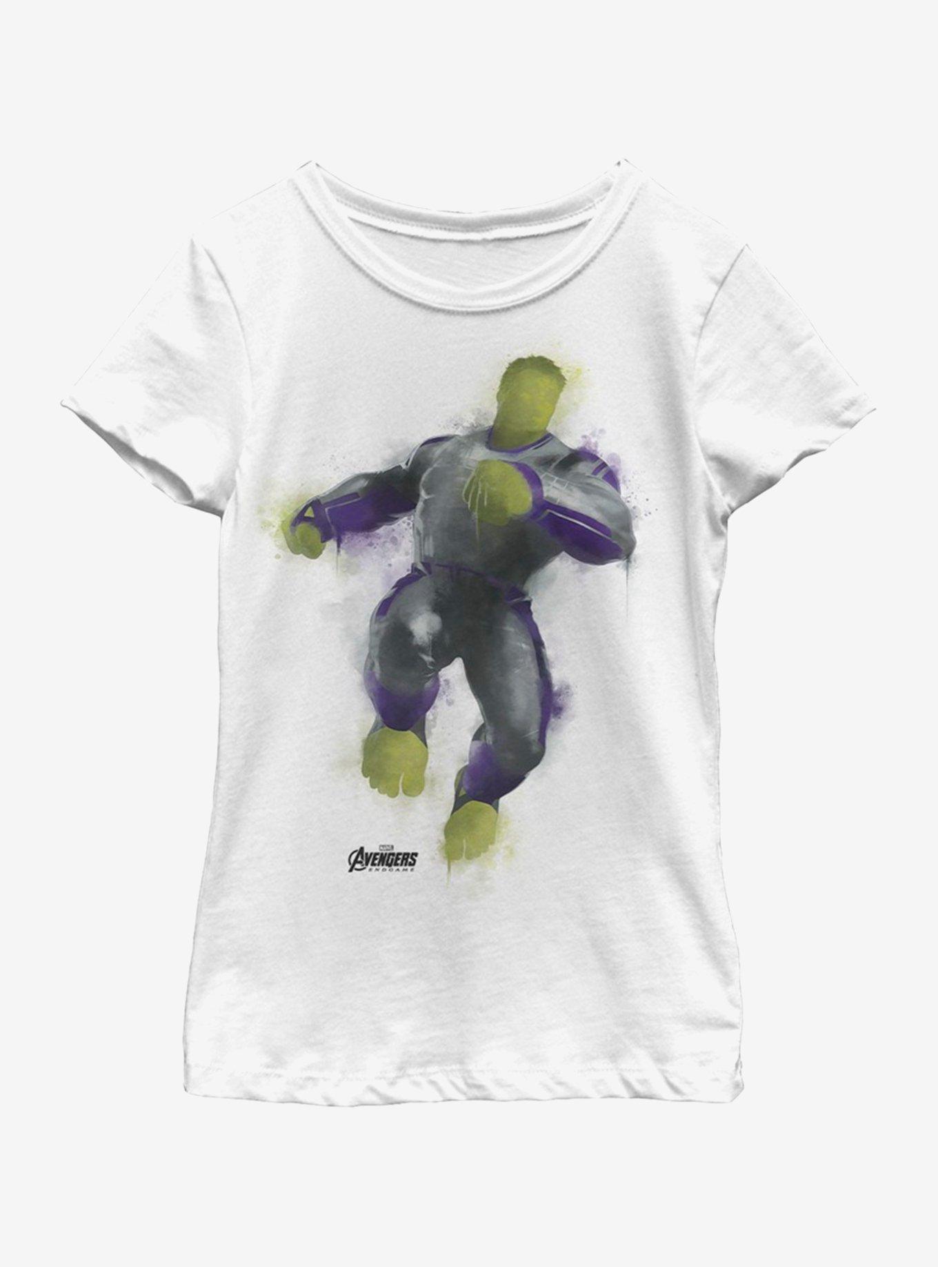 Marvel Avengers: Endgame Hulk Painted Youth Girls T-Shirt, , hi-res