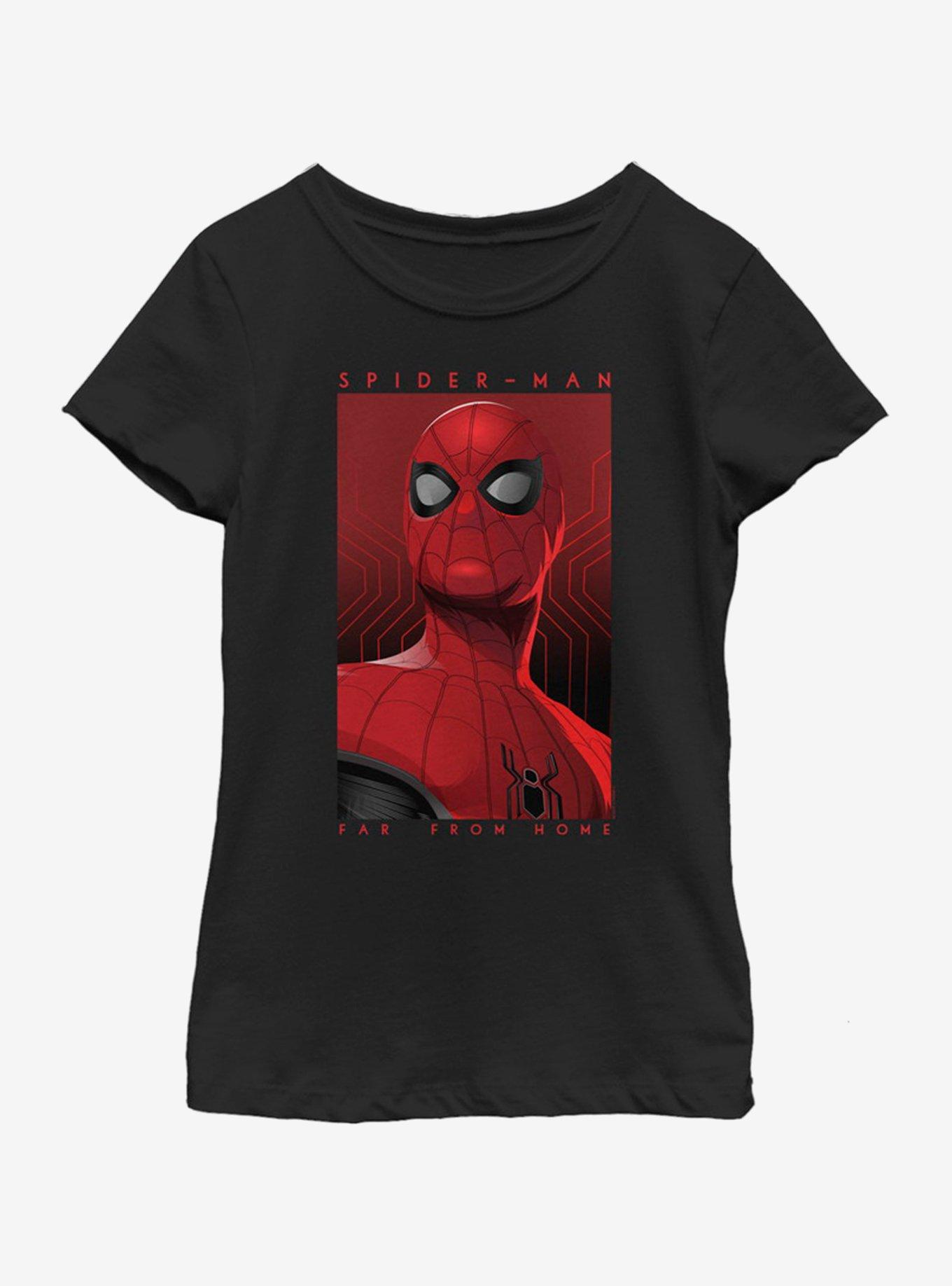 Marvel Spiderman: Far From Home Posterized Spidey Youth Girls T-Shirt, , hi-res