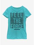 Star Wars The Last Jedi Force Feels Youth Girls T-Shirt, TAHI BLUE, hi-res