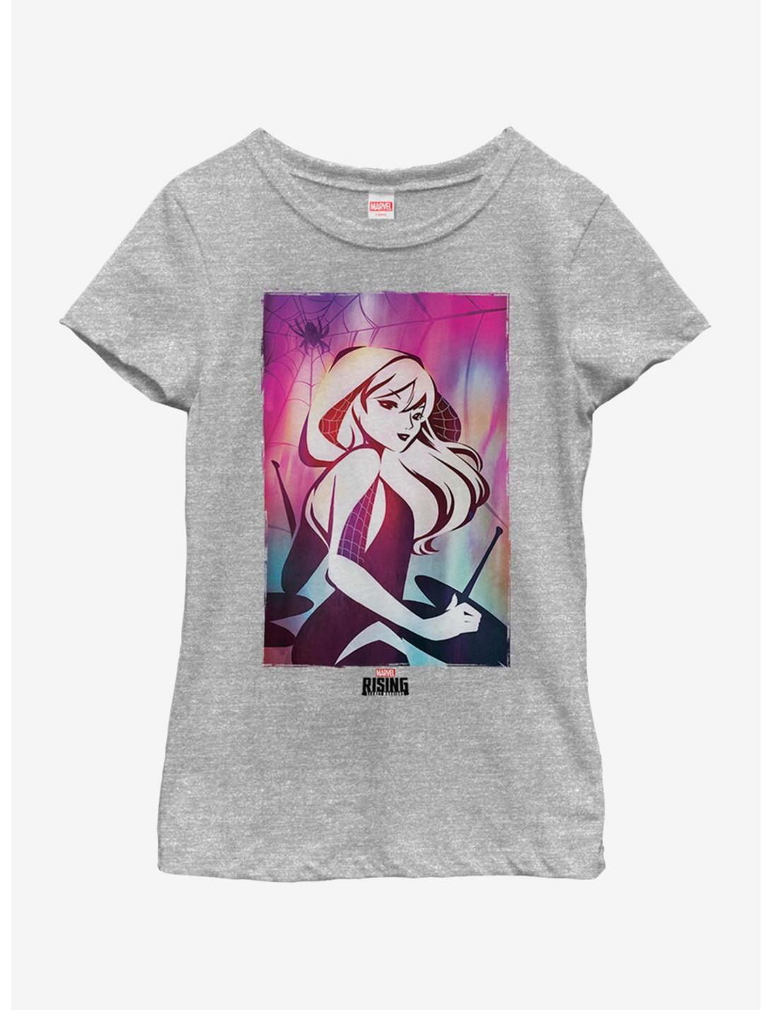 Marvel Spiderman Water Gwen Youth Girls T-Shirt, ATH HTR, hi-res