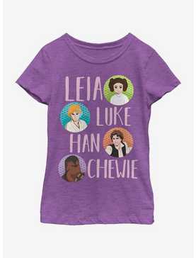 Star Wars Four Friends Youth Girls T-Shirt, , hi-res