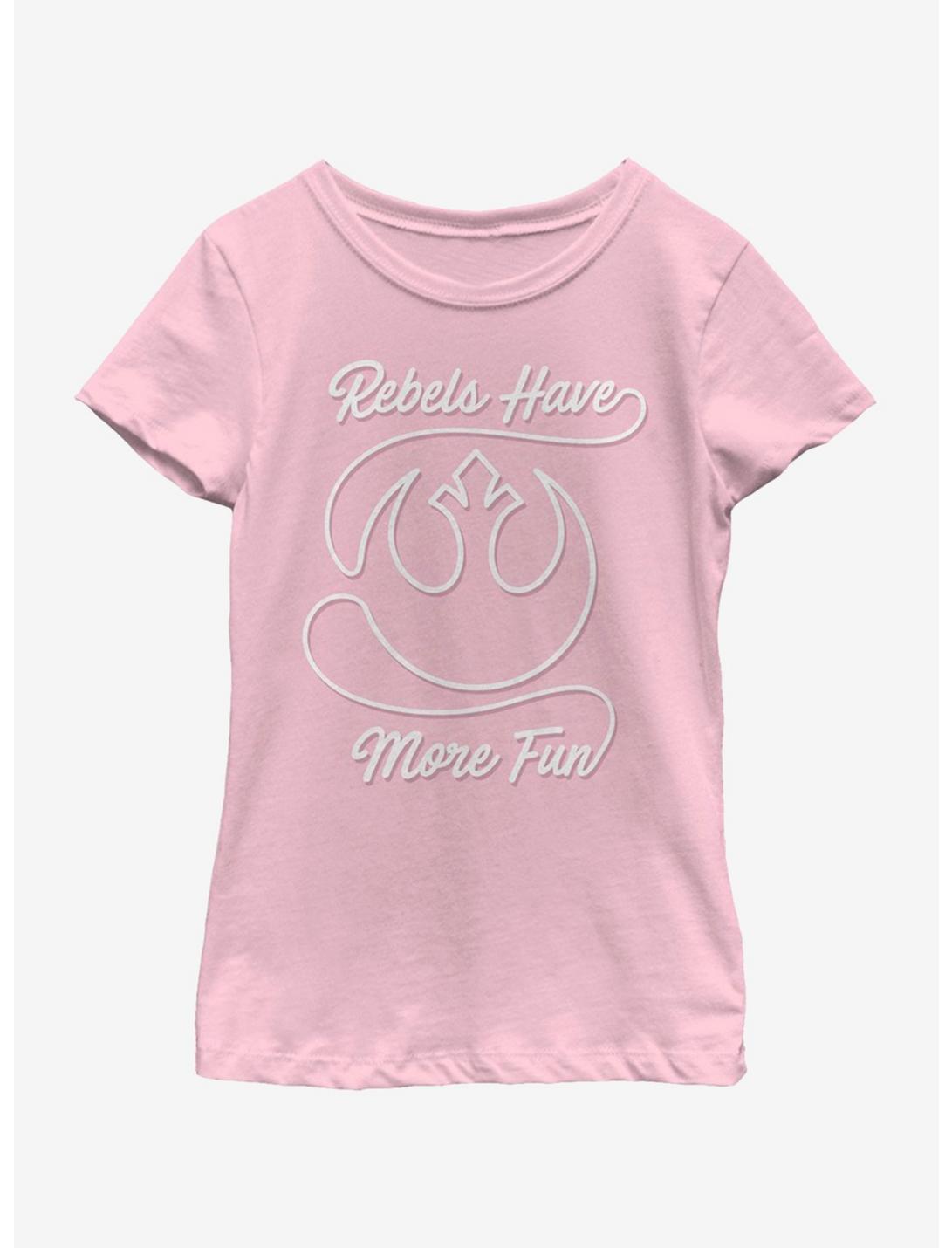 Star Wars Rebel Fun Youth Girls T-Shirt, PINK, hi-res