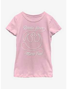 Star Wars Rebel Fun Youth Girls T-Shirt, , hi-res
