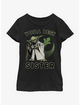 Star Wars Yoda Best Sister Youth Girls T-Shirt, , hi-res