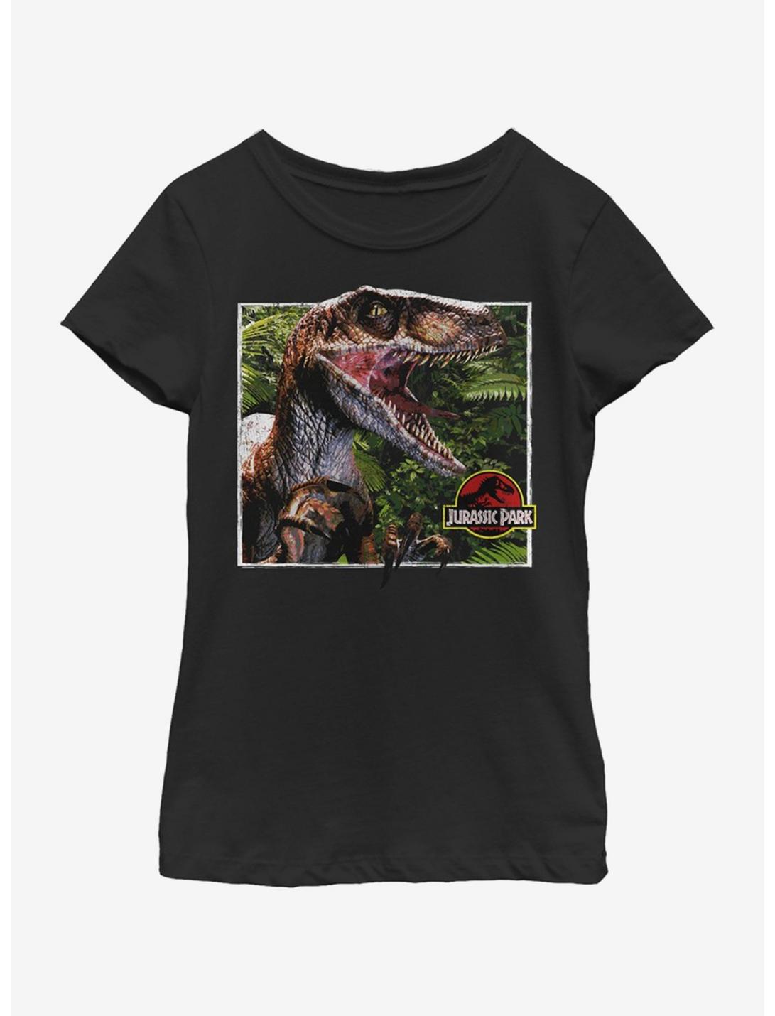 Jurassic Park Rap Attack Youth Girls T-Shirt, BLACK, hi-res