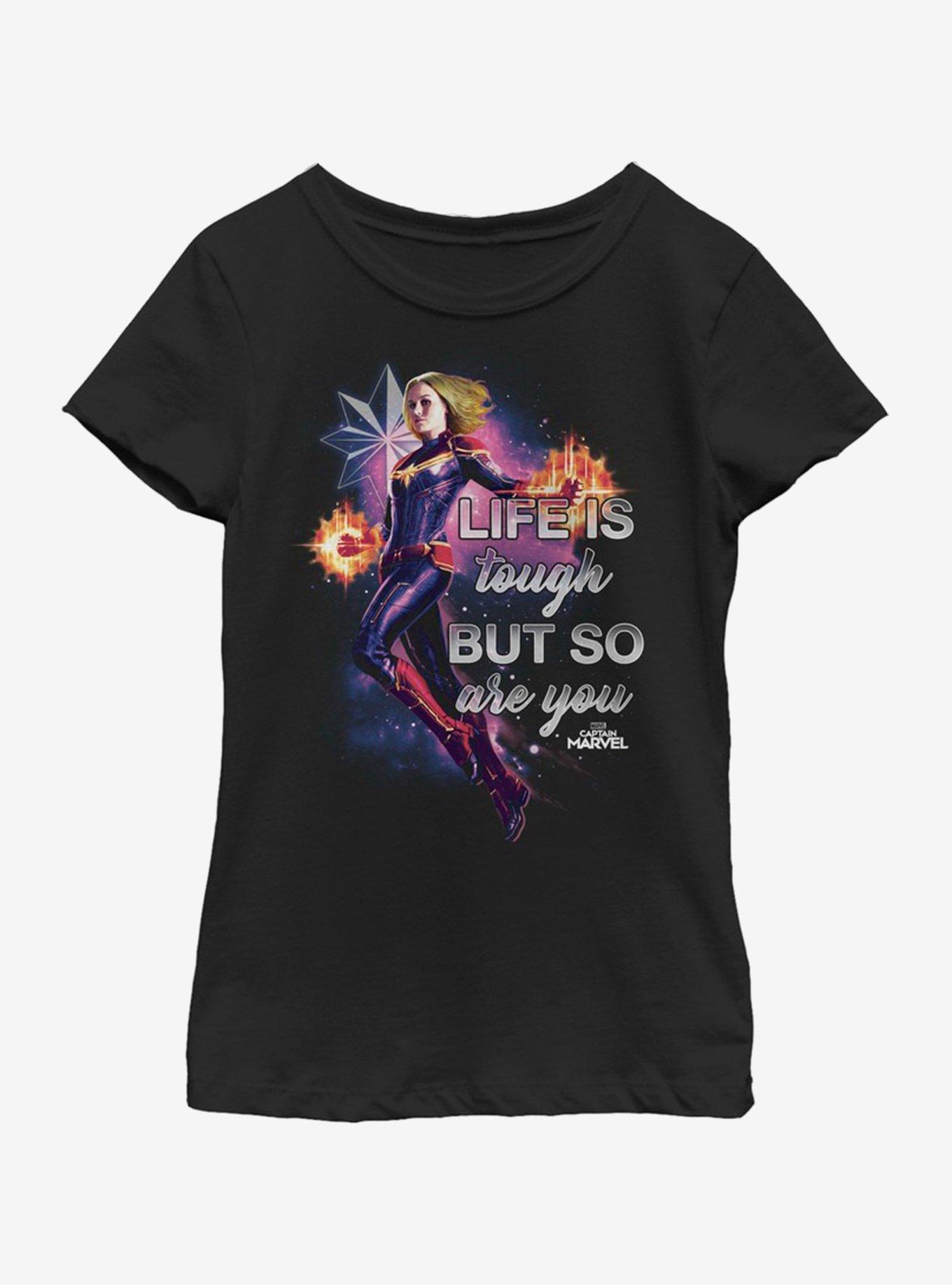 Marvel Captain Marvel You Are Tough Youth Girls T-Shirt, , hi-res
