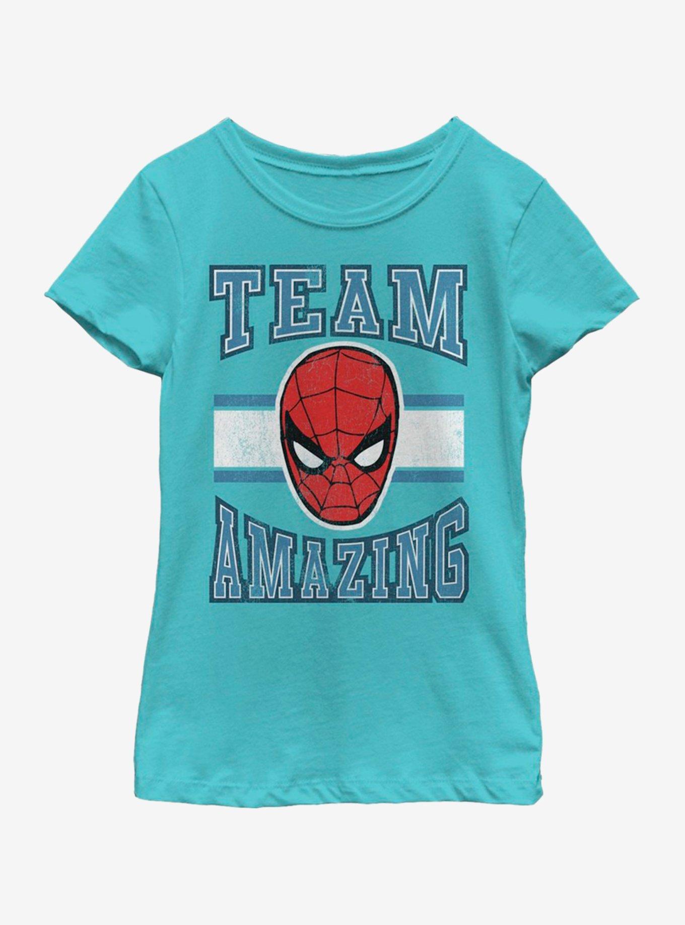 Marvel Spiderman Team Amazing Youth Girls T-Shirt, , hi-res