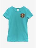 Marvel Captain Marvel Patch Youth Girls T-Shirt, TAHI BLUE, hi-res