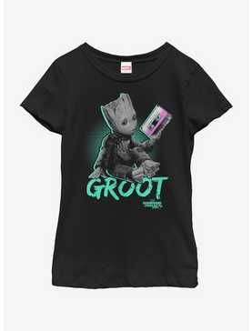 Marvel Guardians of The Galaxy Neon Baby Groot Youth Girls T-Shirt, , hi-res