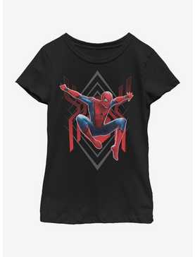 Marvel Spiderman: Far From Home Spider Jump Youth Girls T-Shirt, , hi-res