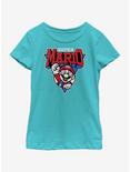 Nintendo Super Mario Team Mario Youth Girls T-Shirt, TAHI BLUE, hi-res