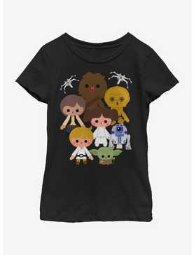 Star Wars Heroes Kawaii Youth Girls T-Shirt, , hi-res
