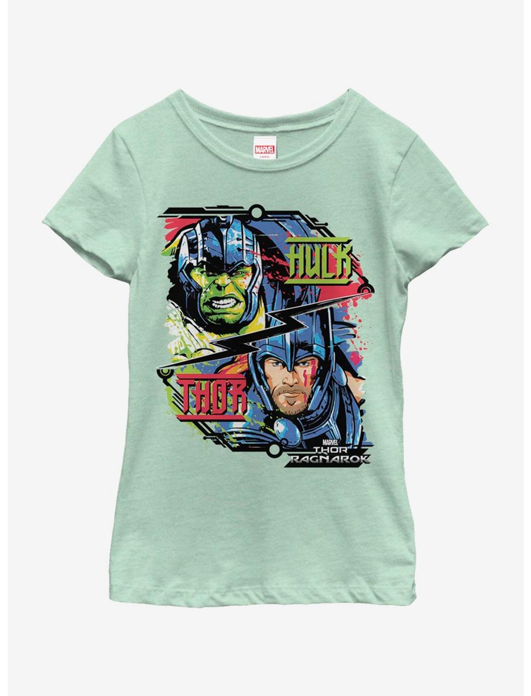 Marvel Thor Bolt Versus Youth Girls T-Shirt, MINT, hi-res