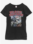 Marvel Black Panther Black Panther Collage Youth Girls T-Shirt, BLACK, hi-res