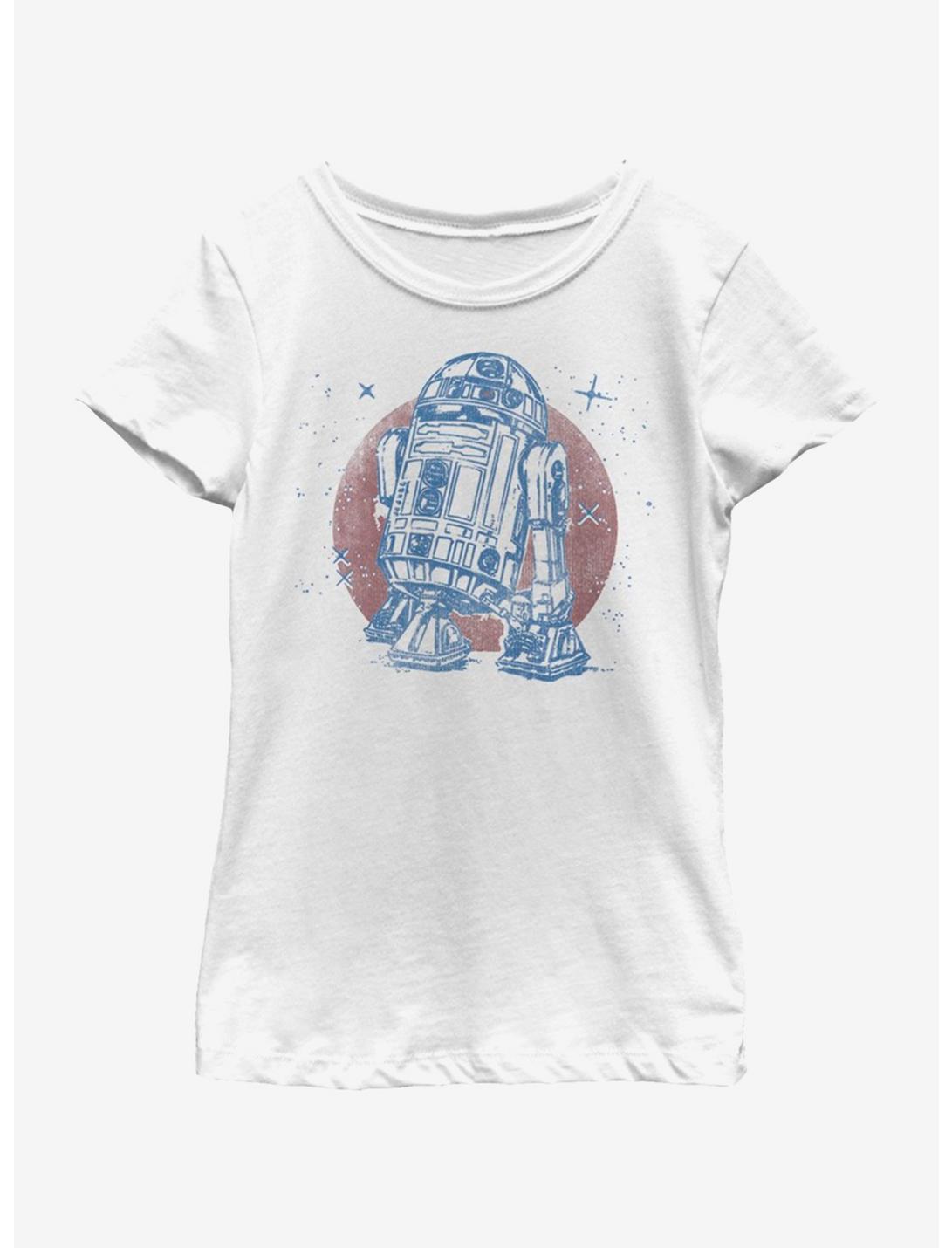 Star Wars Bright R2D2 Youth Girls T-Shirt, WHITE, hi-res