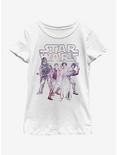 Star Wars Rebel Group Youth Girls T-Shirt, WHITE, hi-res