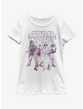 Star Wars Rebel Group Youth Girls T-Shirt, , hi-res