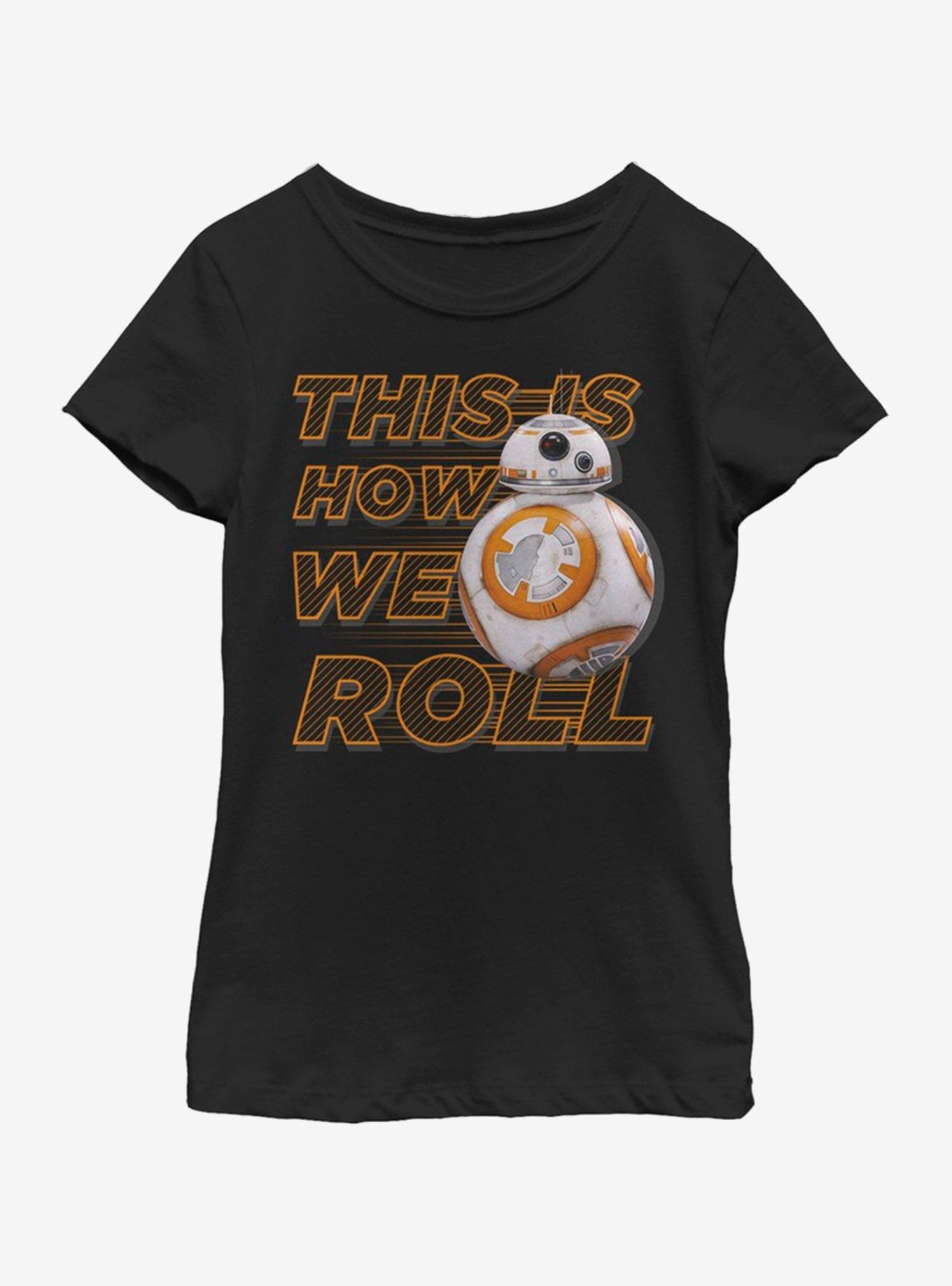 Star Wars The Force Awakens This Is How We Roll Front Youth Girls T-Shirt, , hi-res
