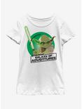 Star Wars Yoda Sun Youth Girls T-Shirt, WHITE, hi-res