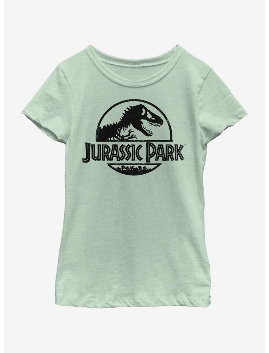Jurassic Park Logo Park Youth Girls T-Shirt, MINT, hi-res
