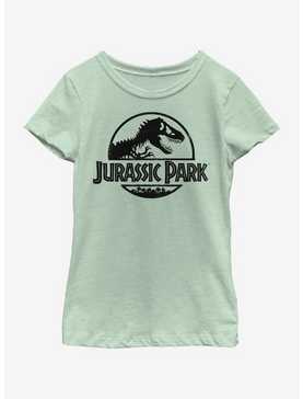 Jurassic Park Logo Park Youth Girls T-Shirt, , hi-res